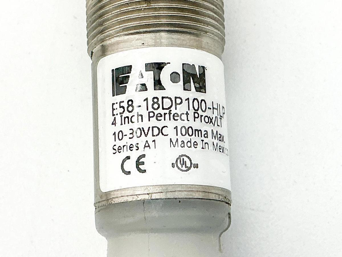 New Eaton E58-18DP100-HLP Photoelectric Sensor Tubular 10-30VDC 100mA