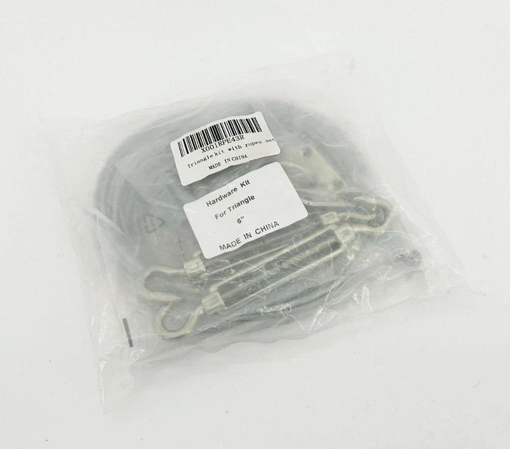 New X001RPE43R Triangle Kit With Ropes Set 6"
