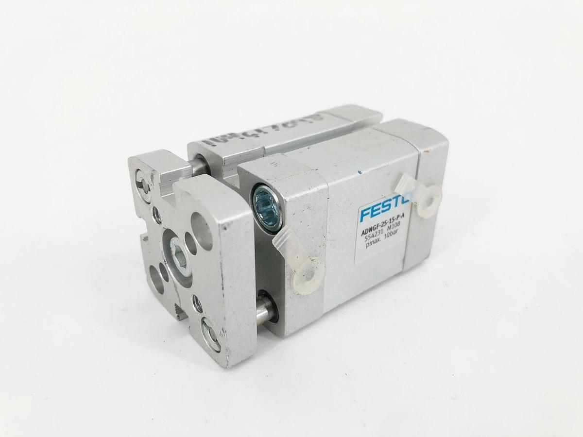 New Festo ADNGF-25-15-P-A Compact Cylinder 554231 10 bar - No Box