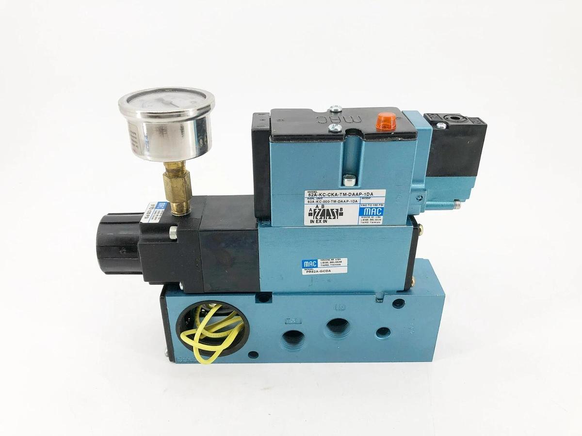 Used MAC Valves 82A-KC-CKA-TM-DAAP-1DA Solenoid Valve 150psi TM-DAAJ-1DA PR82A-GCDA