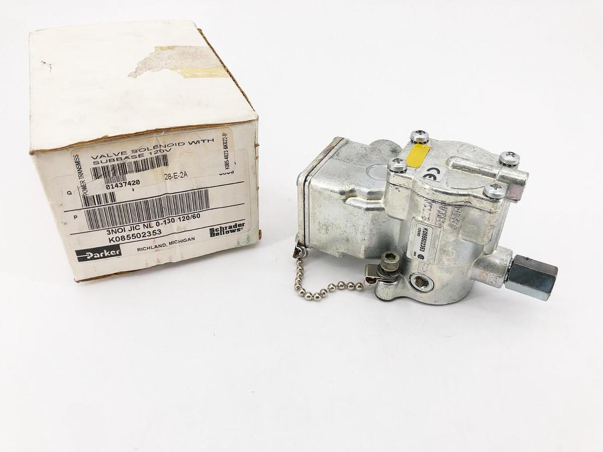 Used Parker K085502353 Solenoid Valve 3NOI JIC NL 0-130 120/60