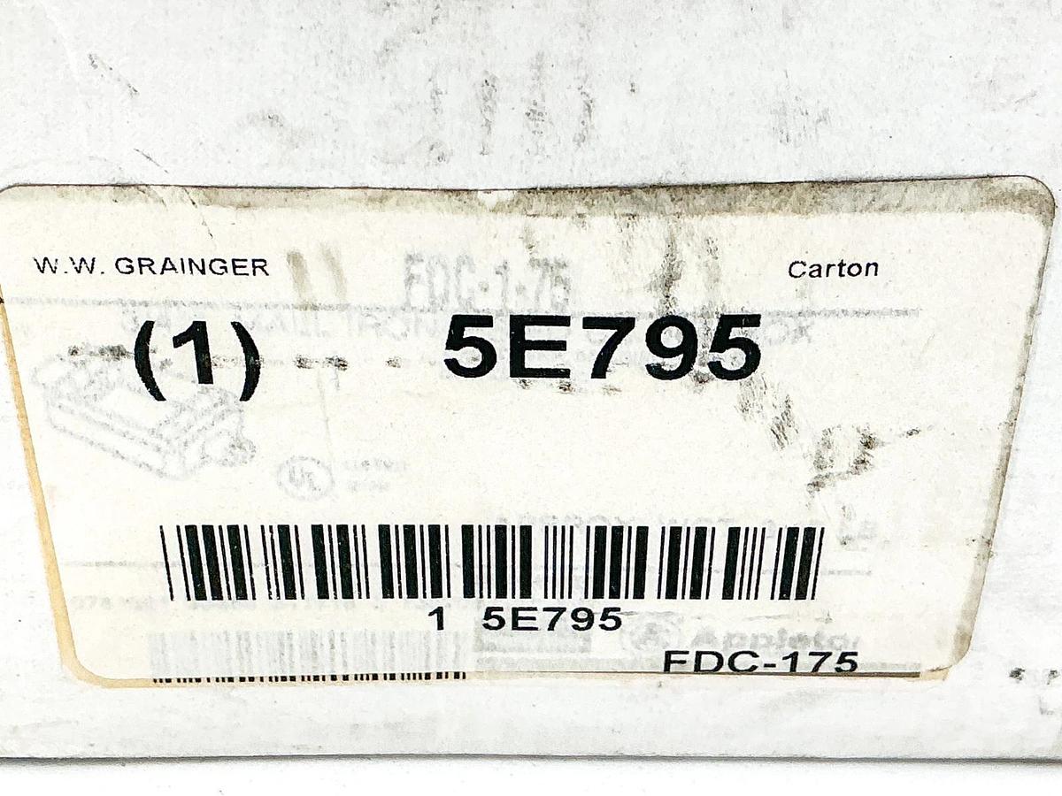 New Appleton FDC-175 1 Gang Outlet Enclosure 3/4" 5E795