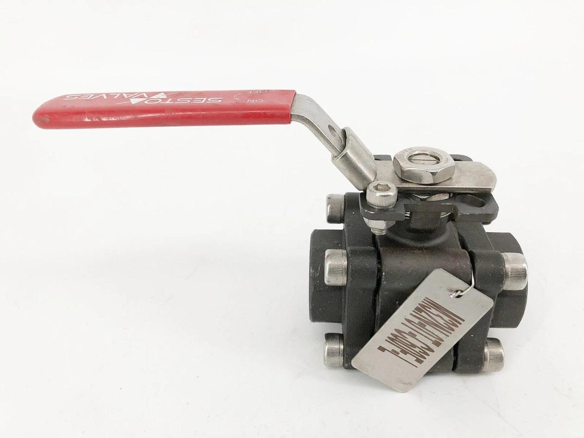 New Sesto Valves M32N-0T-C60F-L Ball Valve 3/4" 2000WOG B16.34 - No Box
