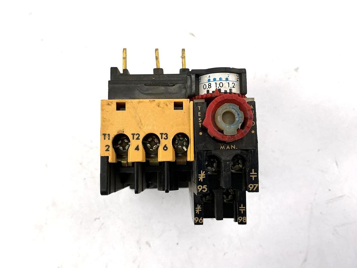 Used Allen Bradley 193-BSB12 Ser A Relay Current Range 0.8A-1.2A 380V