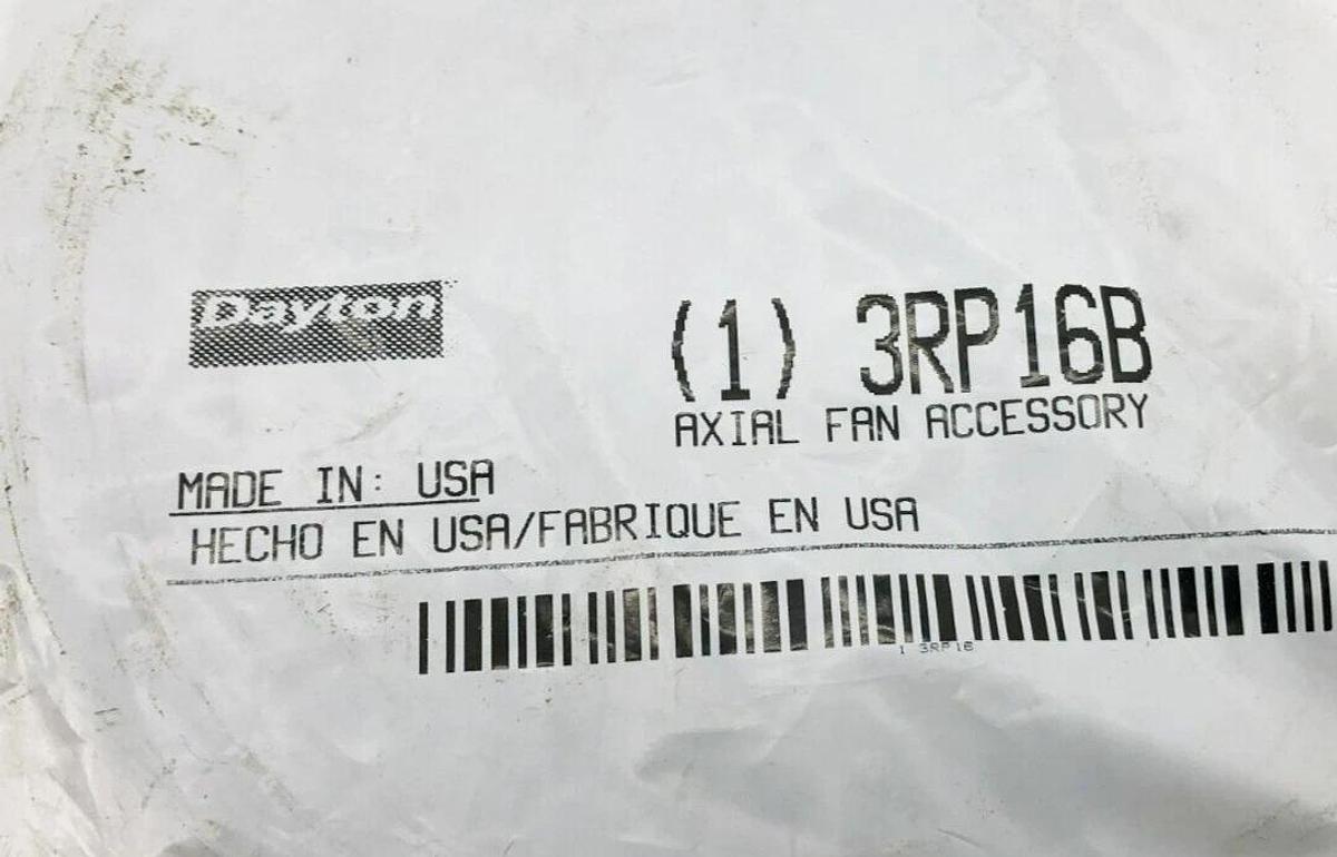Lot of 3 New Dayton 3RP16B Axial Fan Filter And Guard Assemblies