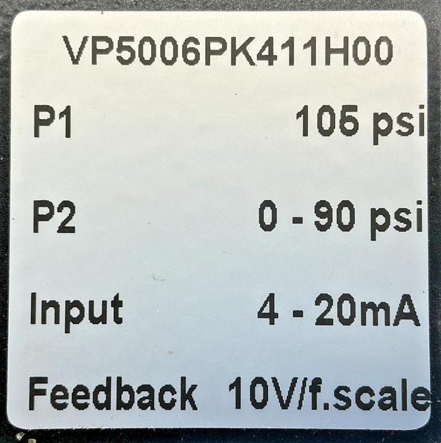 New Norgren VP5006PK411H00 Ser VP Valve Proportional Control 90PSI 4-20mA 5-Pin