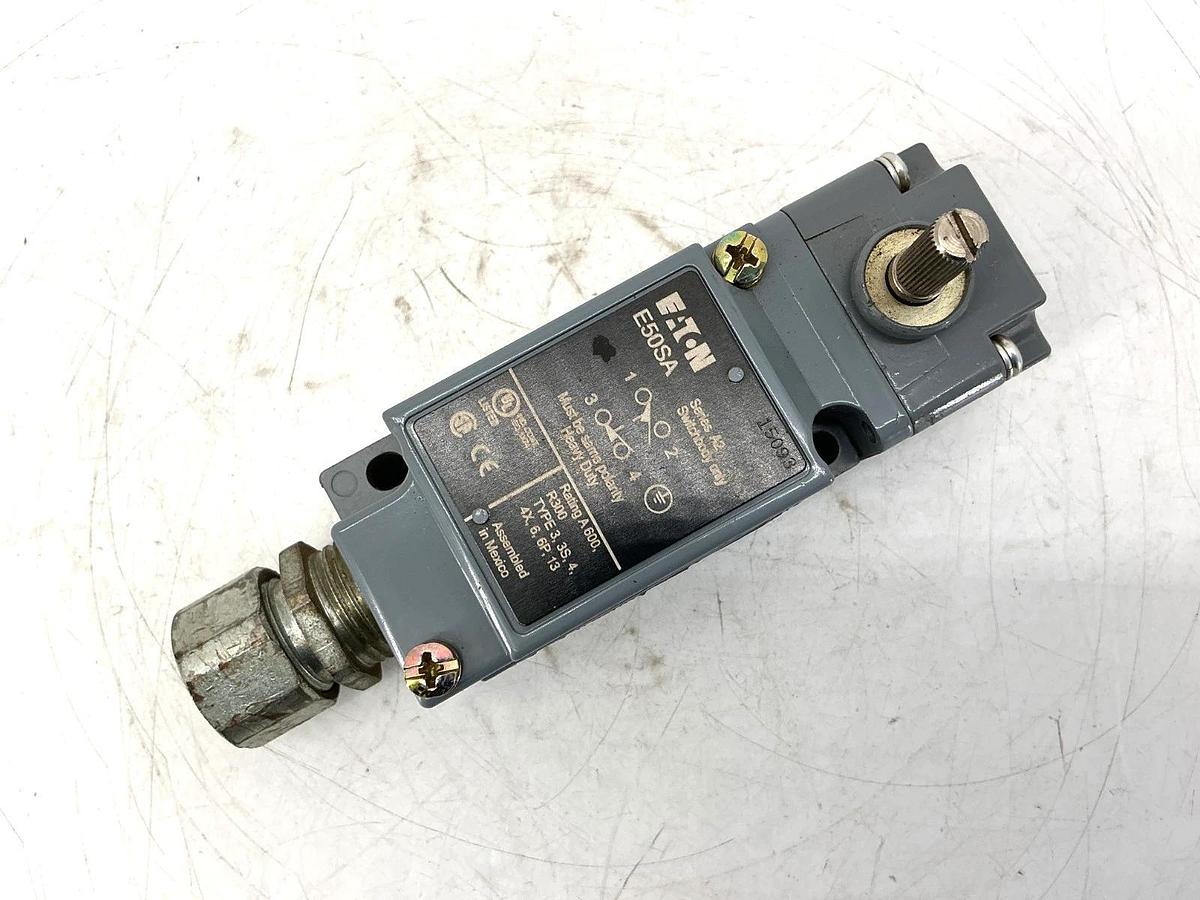 Used Eaton E50SA Ser A2 Limit Switch Component Switchbody 1NC/1NO 10A@12VAC 1A@125VDC