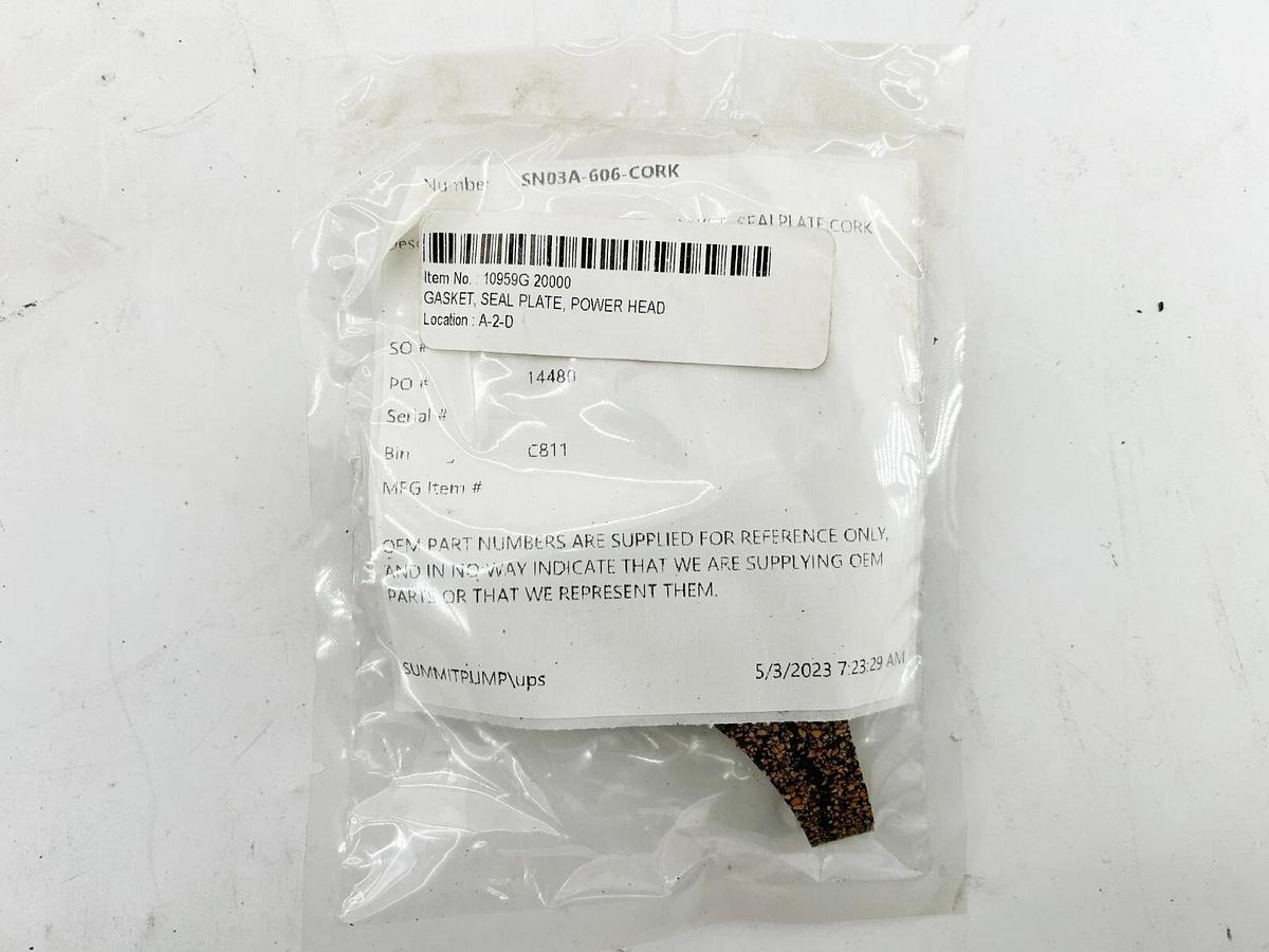 New Summit Pump 10959G-2000 Gasket Seal Gorman Rupp Replacement