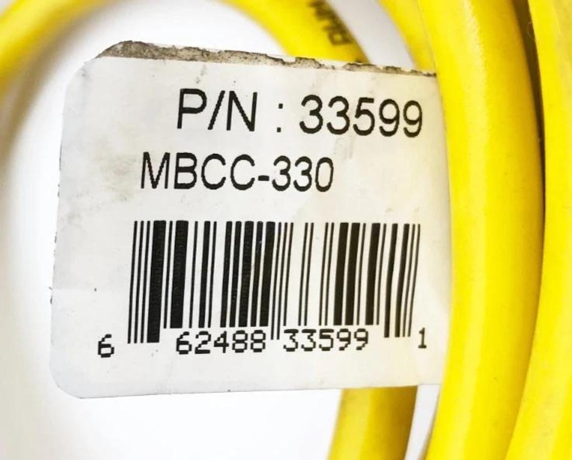 New Banner Engineering MBCC-330 Mini Fast Quick Disconnect Cable 33599 - No Box