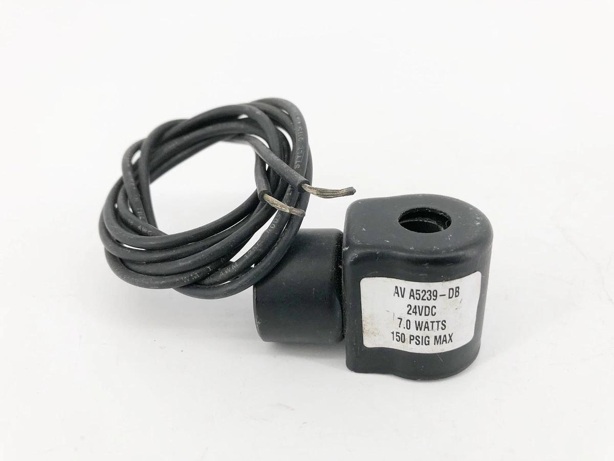 New Keystone AV-A5239-DB Solenoid Coil 24VDC 7.0W 150psig Max - No Box