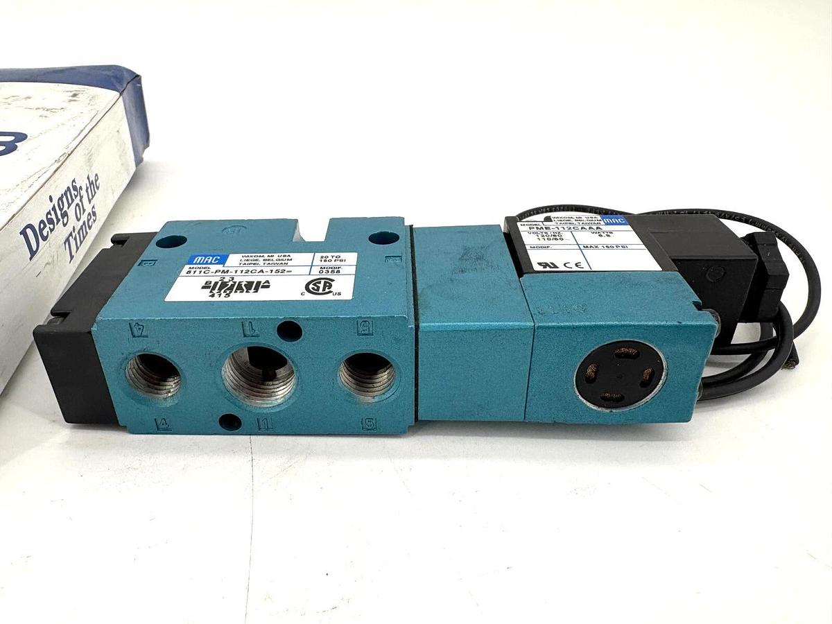 New MAC Valves 811C-PM-112CA-152 Solenoid Valve110/120V Coil