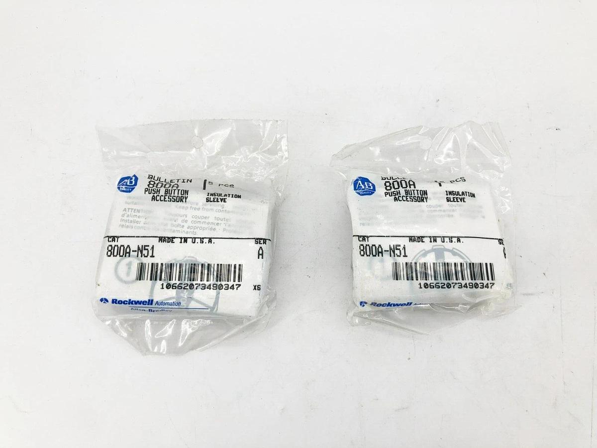 Lot of 10 New Allen Bradley 800A-N51 Push Button Insulation Sleeves