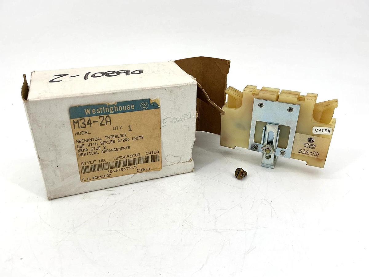 New Westinghouse M34-2A Mechanical Interlock use w/ A/200 Units M342A 1255C91G03