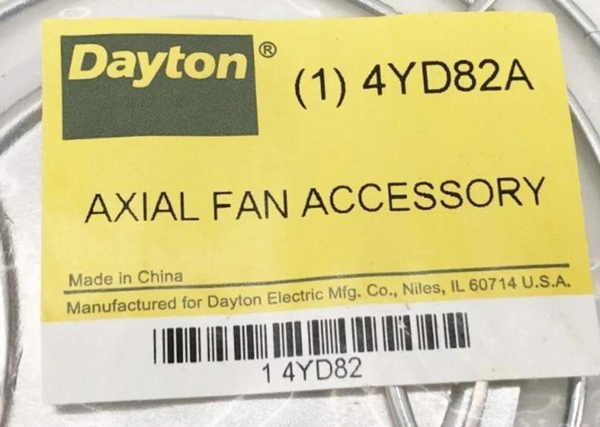 New Dayton 4YD82A Axial Fan Accessory 10"