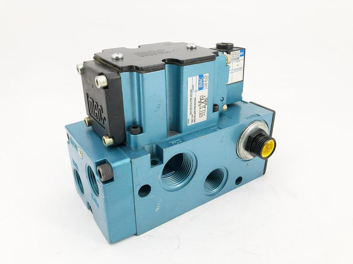 New MAC Valves 6511B-512-PM-501DA Solenoid Valve 24VDC 6W 6511B-000-PM-501DA