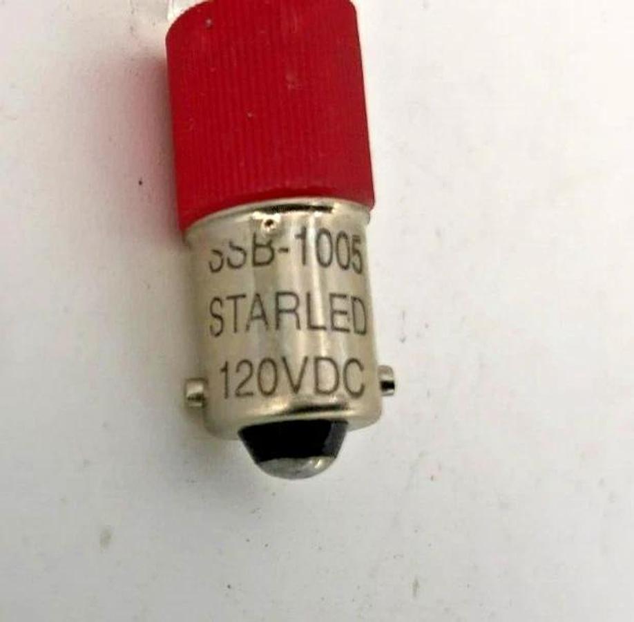 Lot of 2 New STARLED SSB-1005 LED Lamps Red 120VDC