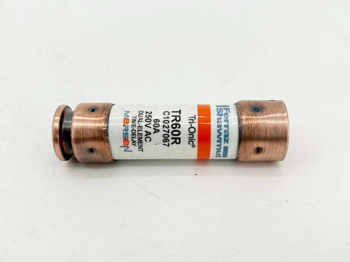 New Lot of 2 Ferraz Shawmut TR60R Dual Element Time Delay Fuse 60A 250V