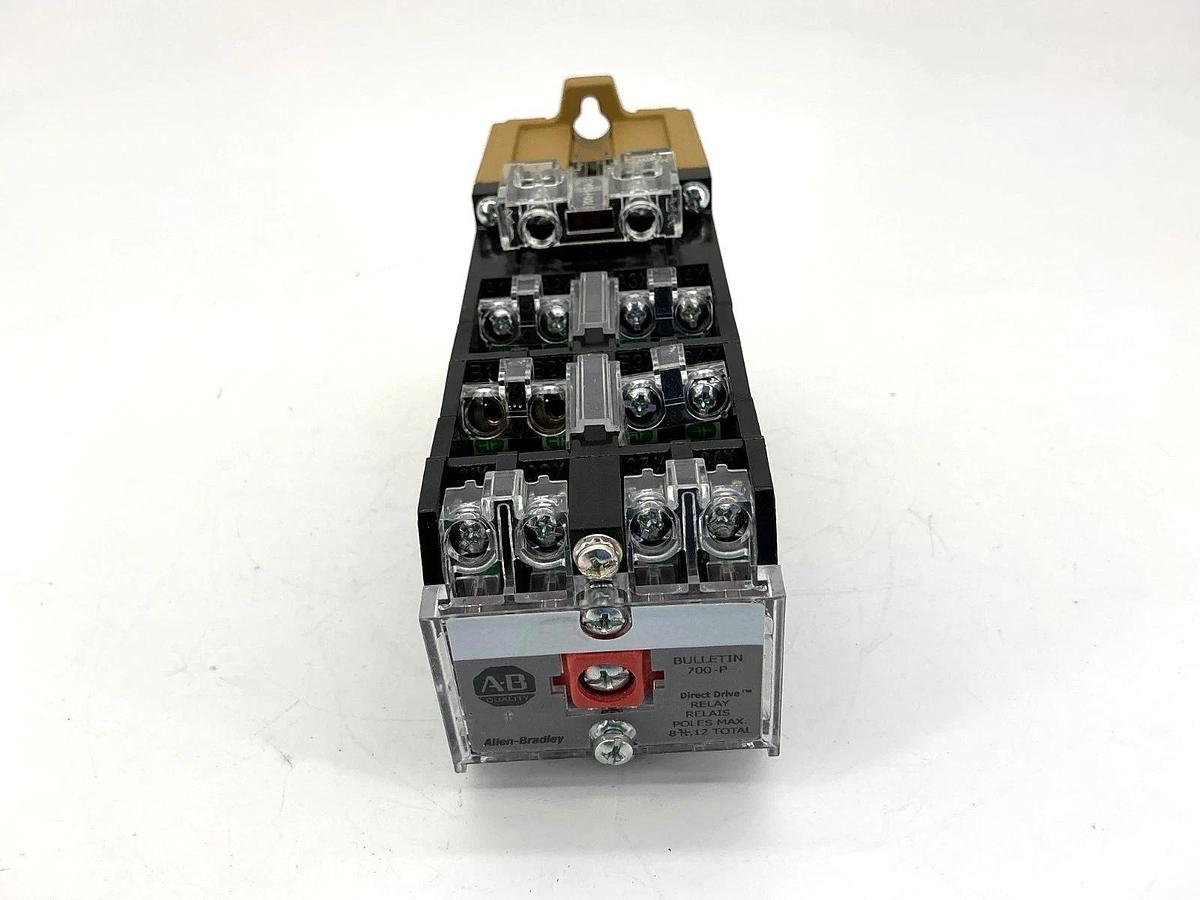 New Allen Bradley 700-P1200A1 Ser E Control Relay Type P 12NO 110/120VAC 50/60HZ