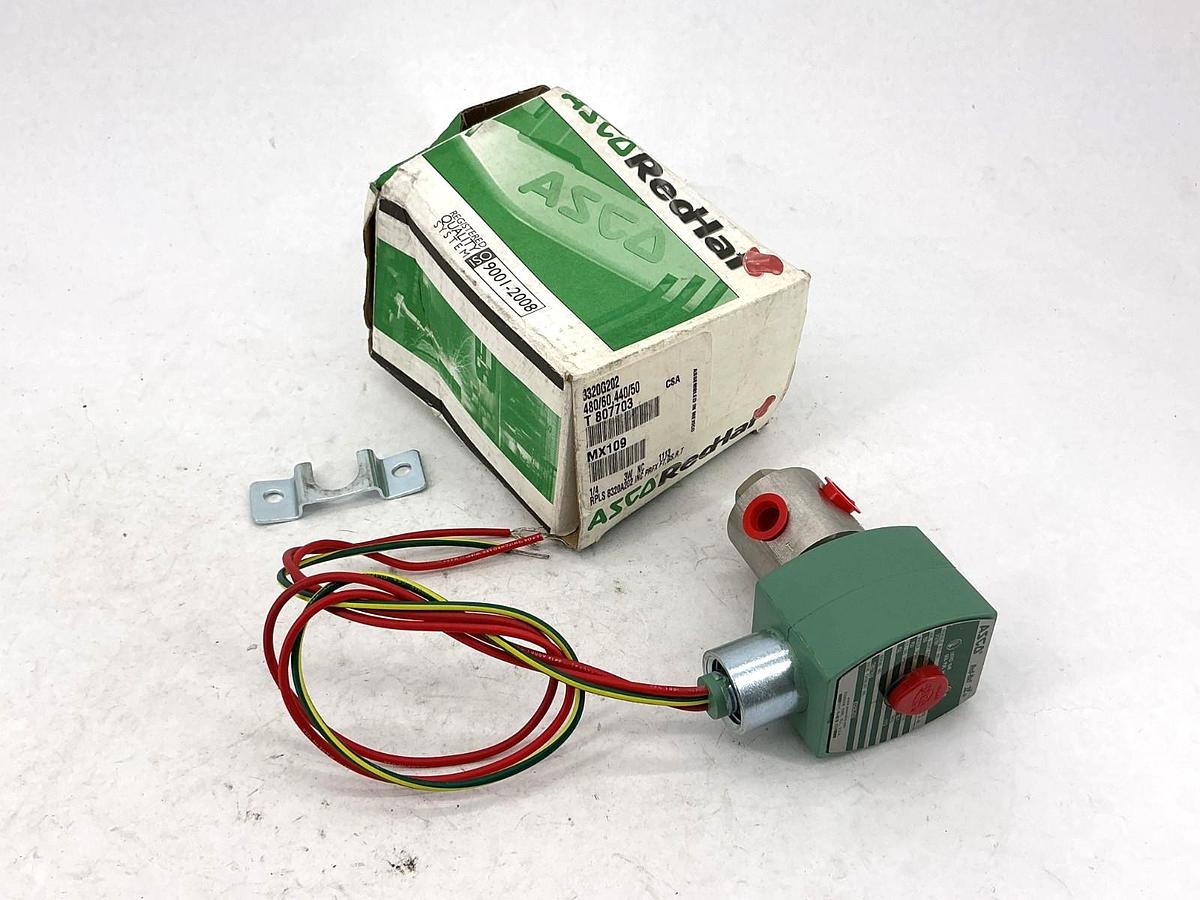 New ASCO 8320G202 Solenoid Valve 440-480V 50/60HZ 1/4" Pipe 10.1 Watts 3-Way