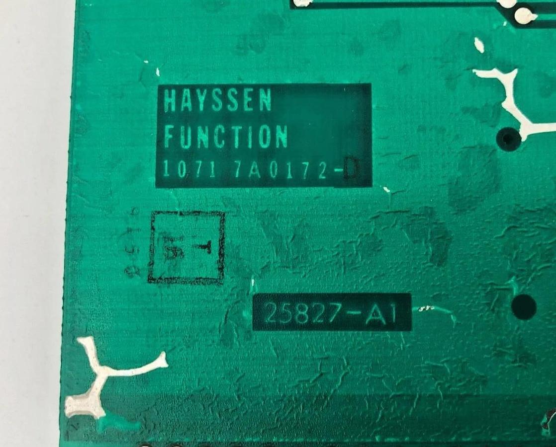New Hayssen Function 1071-7A0172-D Printed Circuit Board 25827-A1