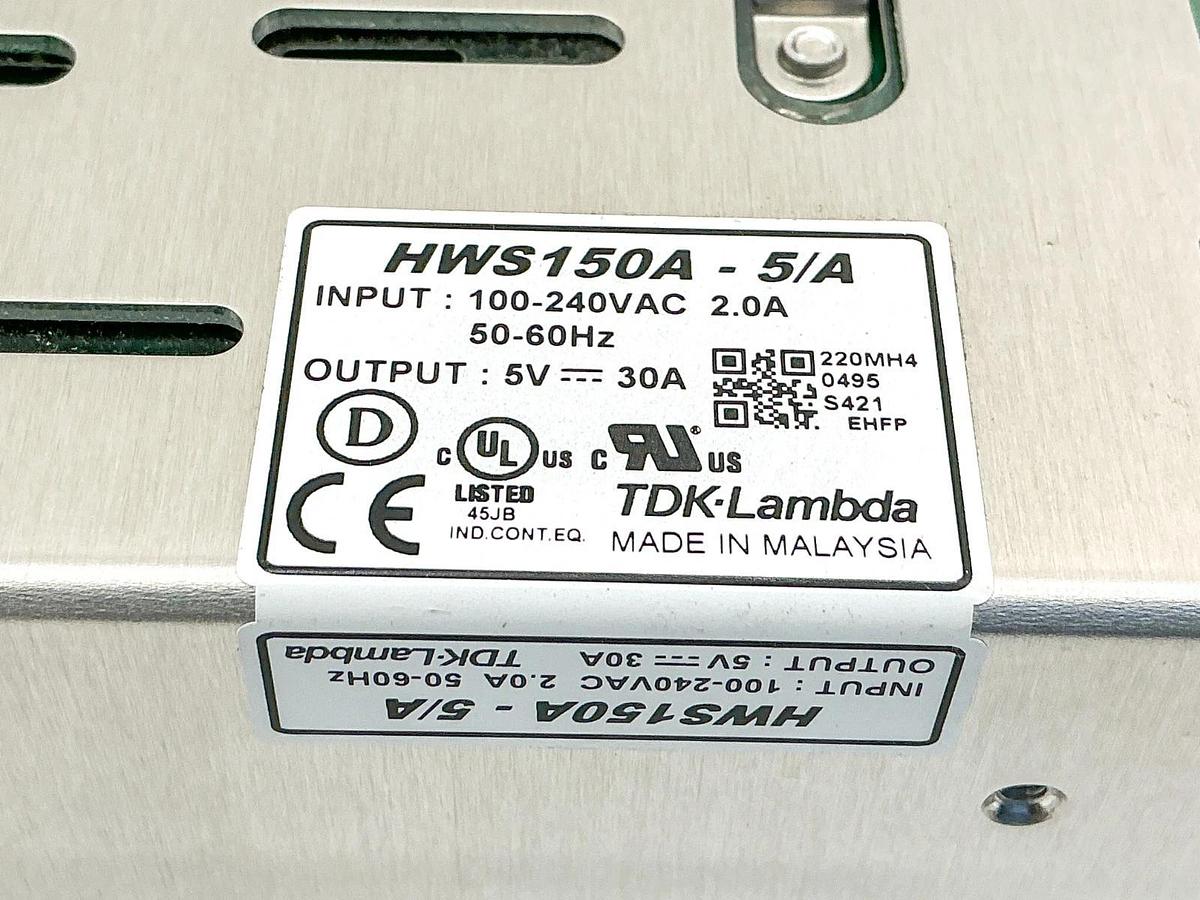 New TDK-Lambda HWS150A-5/A Power Supply 100-240VAC 2.0A