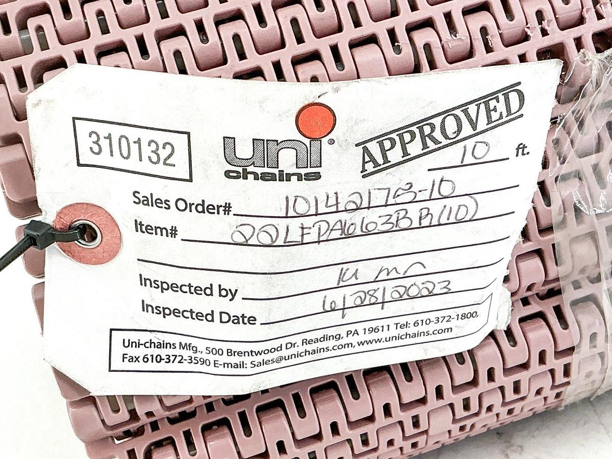 New UNI Chains 22LFPA663BR(10) Conveyor Chain 10FT 15” Width - No Box