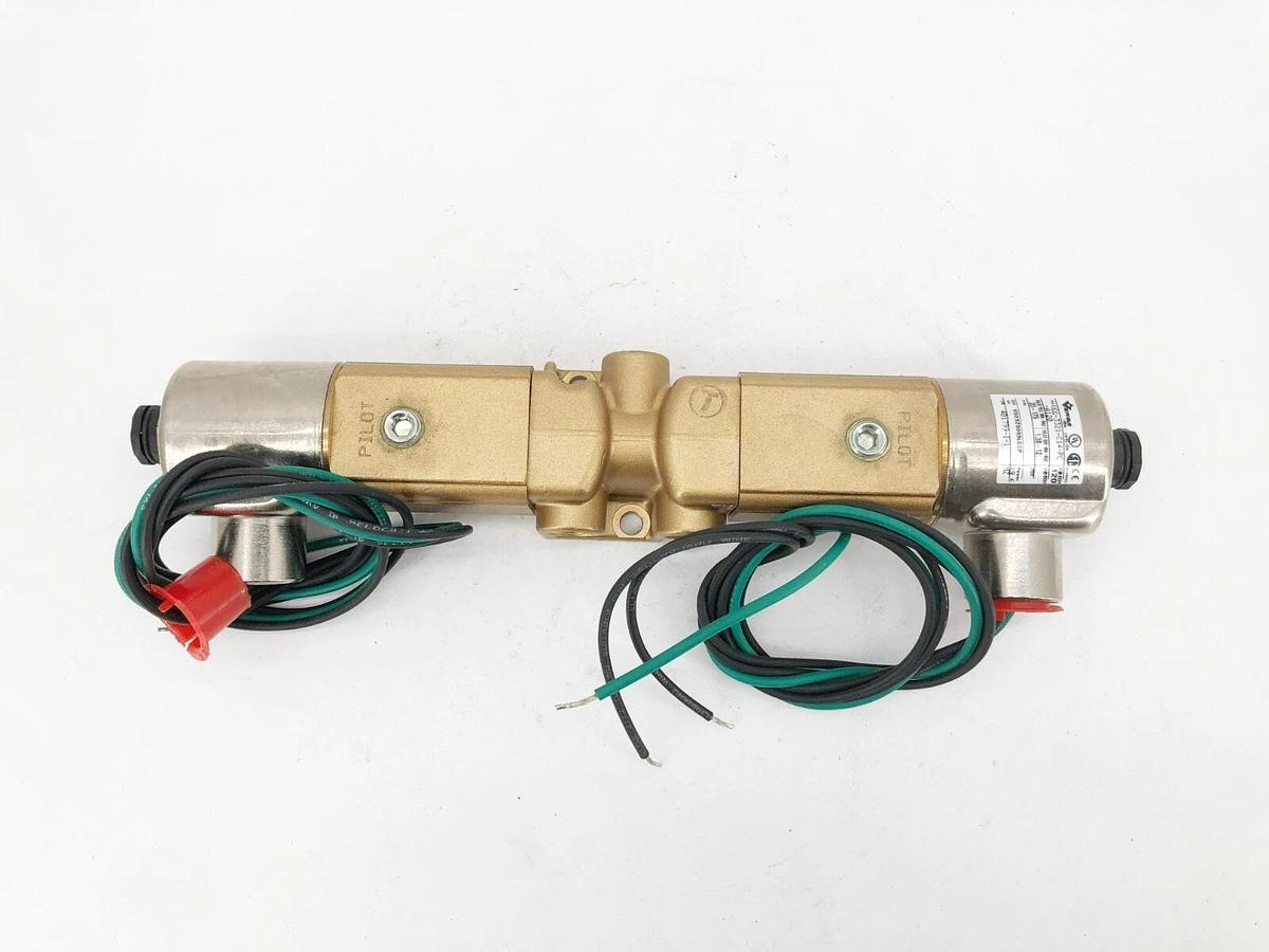 New Versa VGG-3321-C14-PC-A120 Air Valve 3-Way 2-Pos. Brass 120V 60Hz - No Box