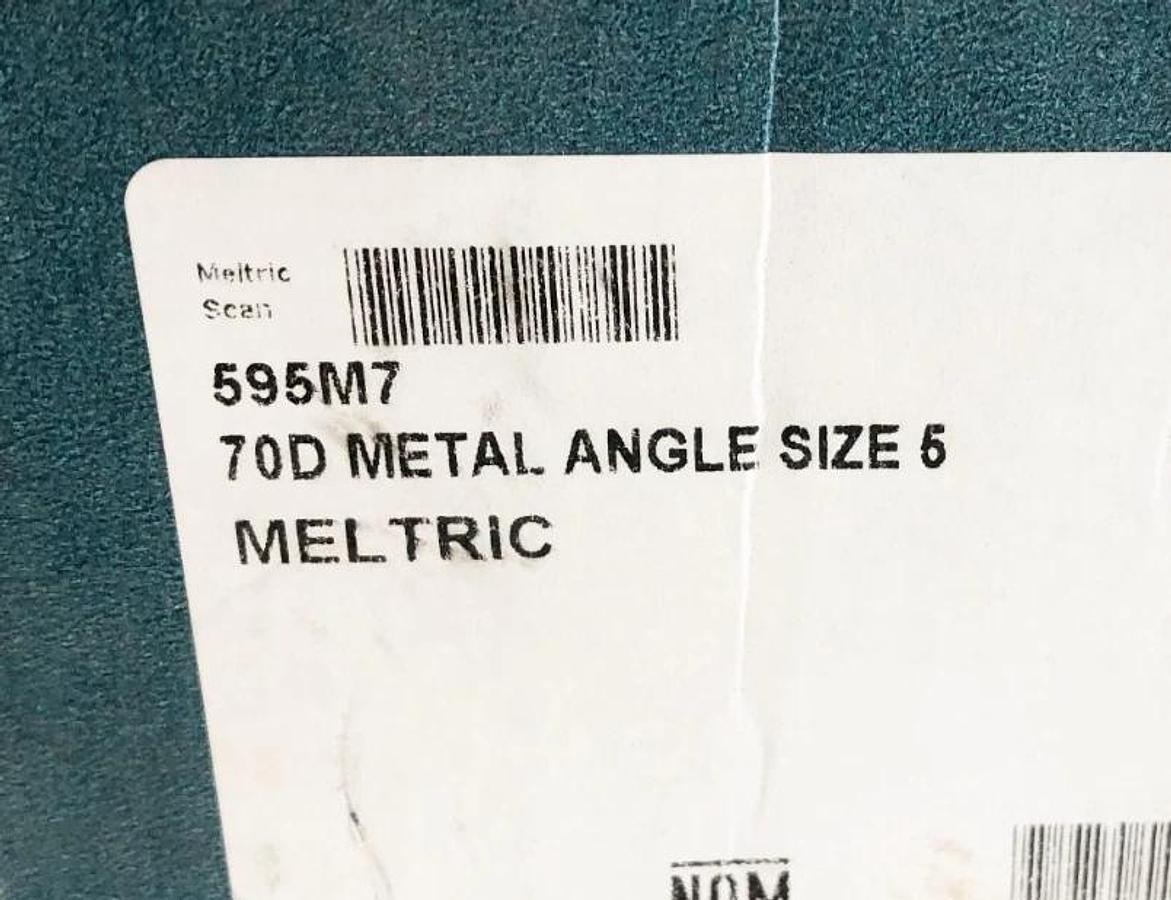 New Meltric 595M7 70 Degree Metal Angle Adapter Size 5 Blue