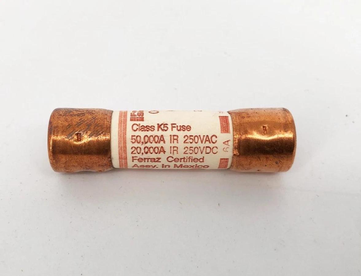 Box of 10 New Mersen OT6 One-Time Fuses 250V 6A H216230