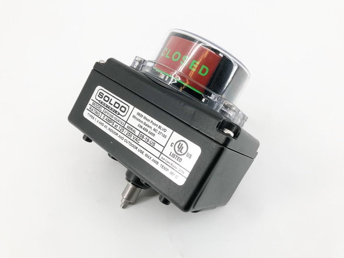 New Soldo Controls SF01200-10UA7A3 Limit Switch 5A at 125/250VAC - No Box