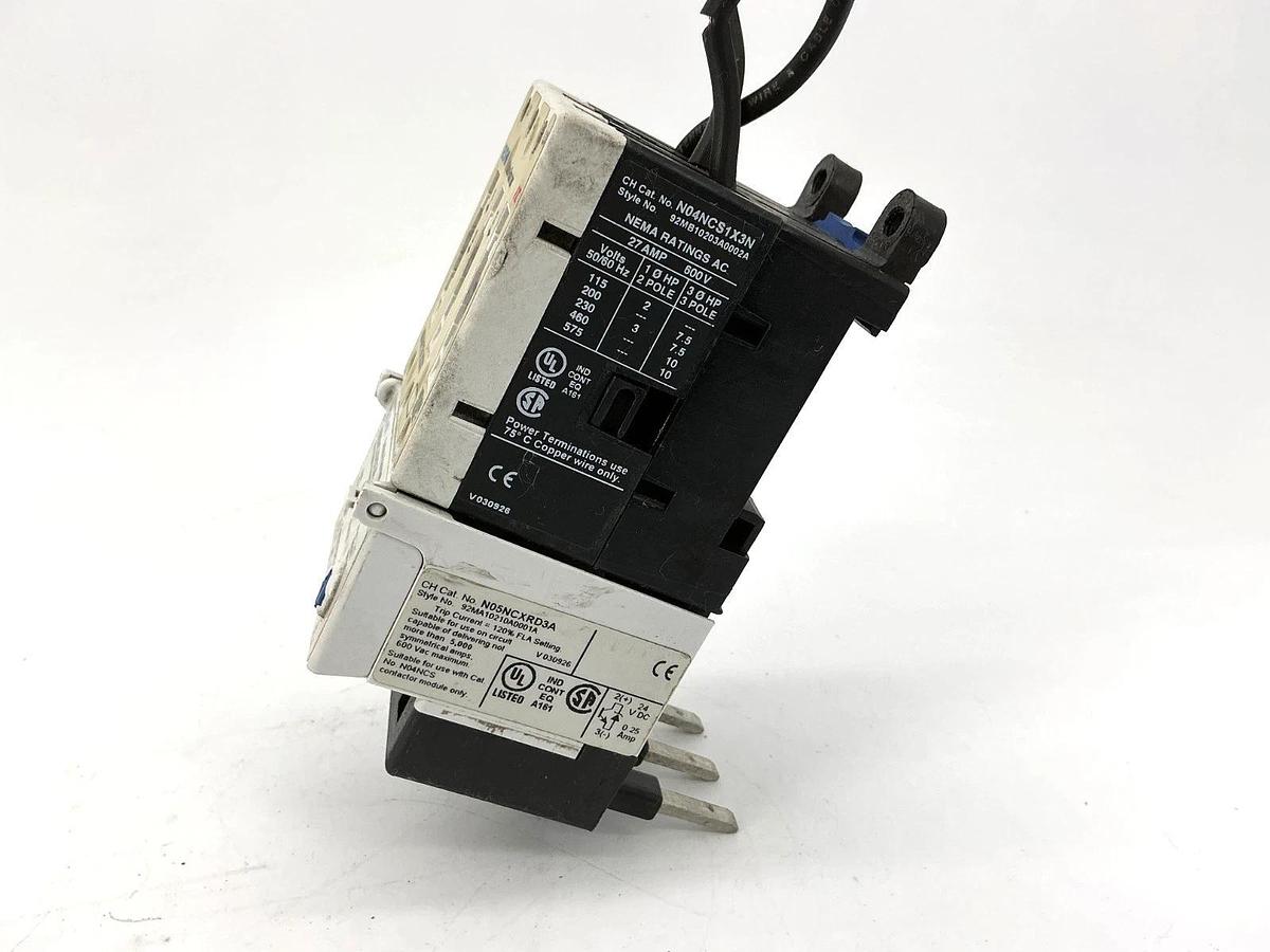 Used Eaton Cutler-Hammer N101CS1D3A Starter 3P 27A SS OVLD N04NCS1X3N N05NCXRD3A