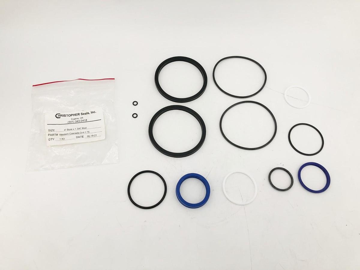 New Cristopher Seals 3-4-1.75 Seal Kit 4" Bore x 3/4" Rod