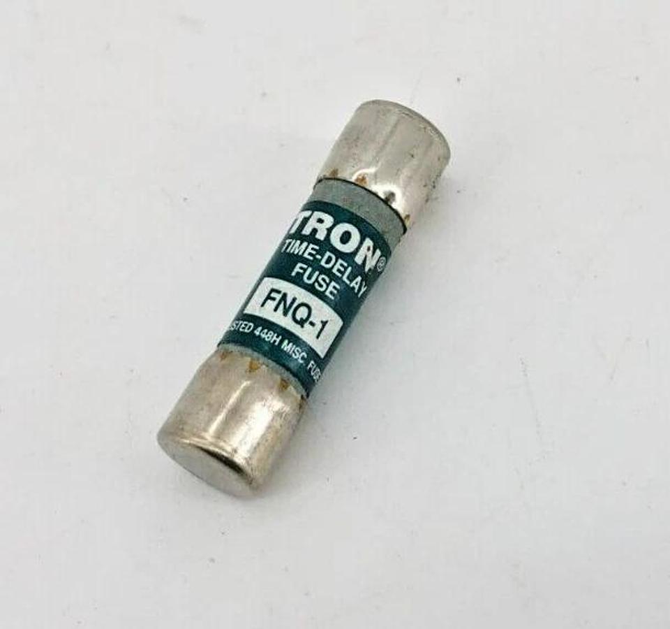 Lot of 5 New Bussmann Tron FNQ-1 Time Delay Fuses 1A 500V