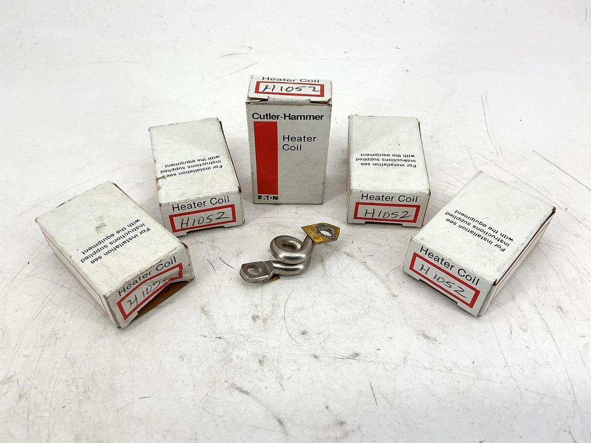 Used Lot of 5 Eaton Cutler-Hammer H1052 Thermal Overload Relay Heater Coil 1052