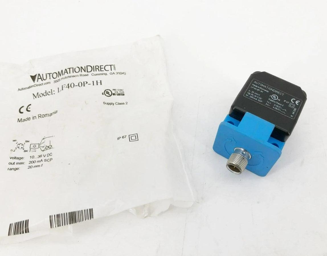 New Automation Direct LF40-0P-1H Inductive Proximity Sensor 10-36VDC 20mm Range
