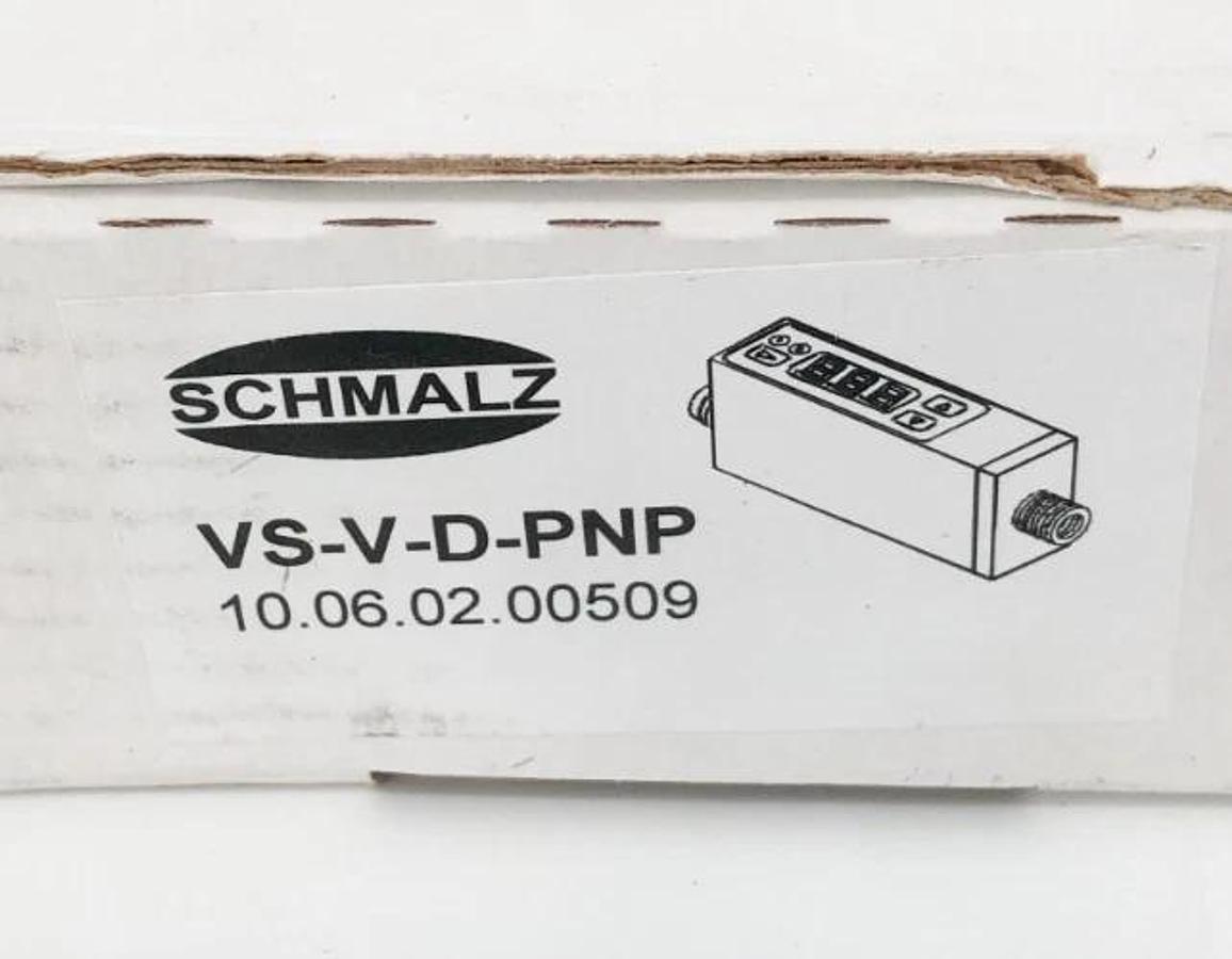 New Schmalz VS-V-D-PNP Pressure Switch -1 - 0 bar 10.8-30VDC 10.06.02.00509