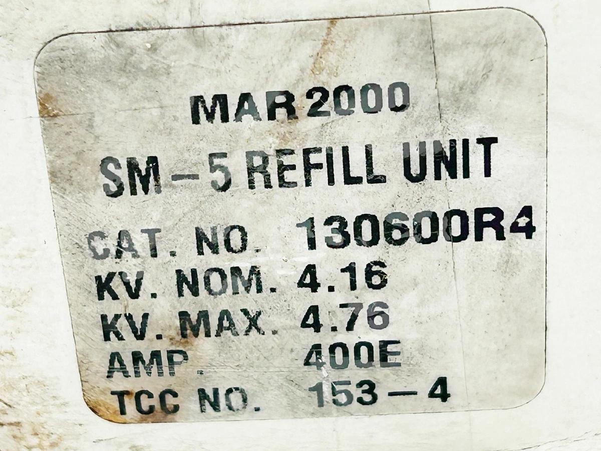 New S&C Electric 130600R4 Fuse Refill Unit 400A 4.16KV