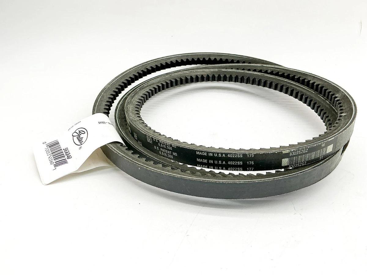 Lot of 2 New Gates 5VX840 Super HC Cogged V-Belts 84"L 16mm Width - No Box