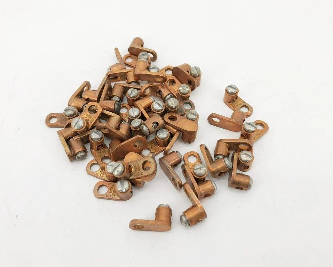 Lot of 50 New Thomas & Betts 71003-TB Copper Cone Screw Lugs 14-8AWG