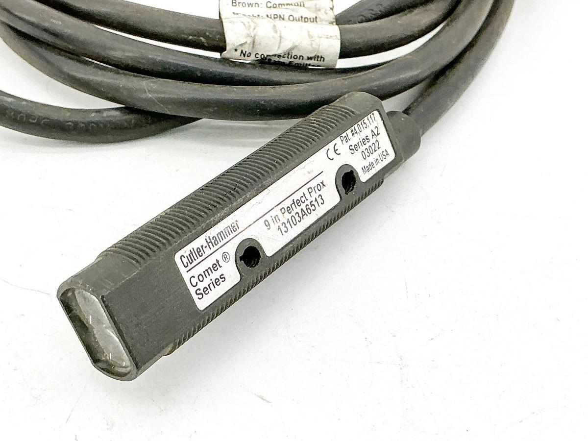 Used Cutler Hammer 13103A6513 Photoelectric Sensor 9" Range 20-264VAC 15-30VDC