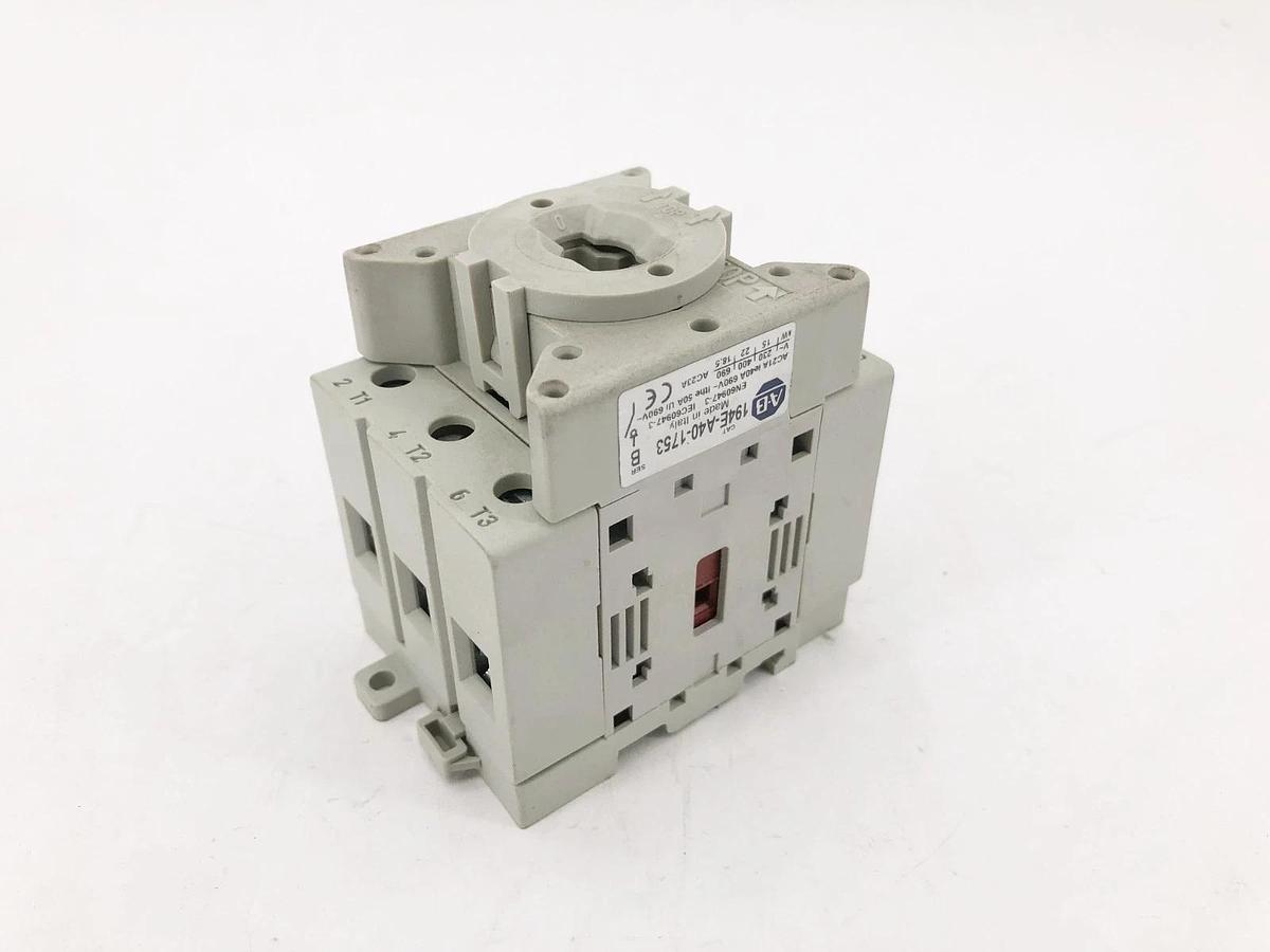 New Allen Bradley 194E-A40-1753 Ser. B Load Switch 40A 600VAC 3 Pole - No Box