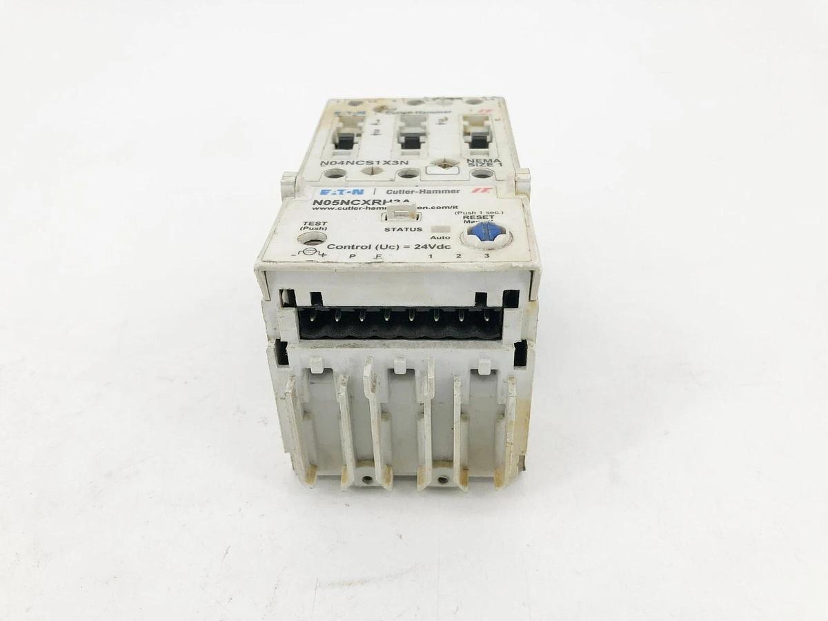 Used Eaton Cutler Hammer N04NCS1X3N NEMA Size 1 Contact Block w/ N05NCXRH3A