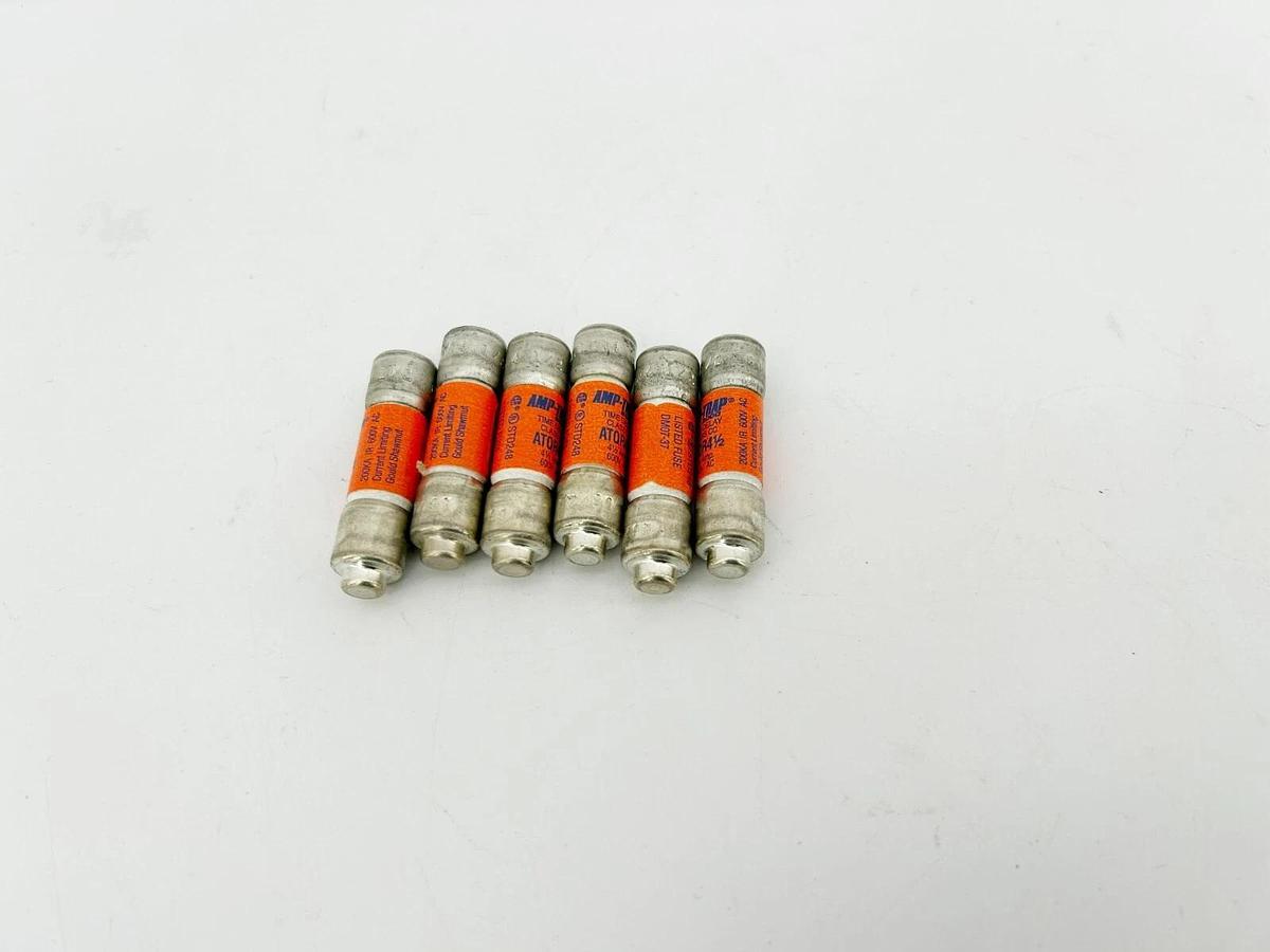 Lot of 6 New ATDR4 1/2 Fuses 4-1/2A 600VAC Class CC