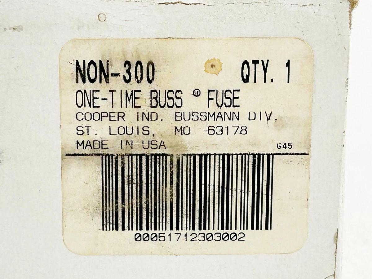 New Bussmann NON-300 Non Current Limiting Fuse 300A 250V Class H