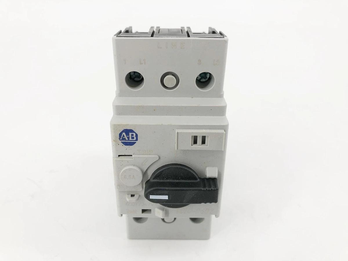 New Allen Bradley 140U-D6D2-A50 Ser. B Circuit Breaker 0.5A 6kV 2-Pole
