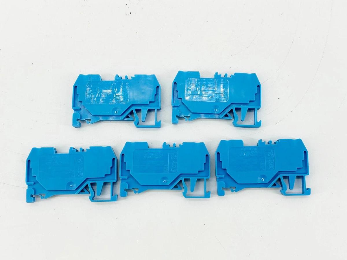 New Lot of 5 Wago IEC60947-7-1 Terminal Block 800V - No Box