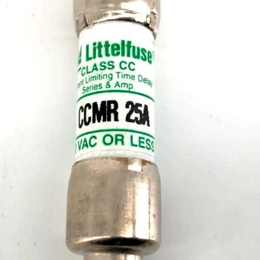 Lot of 6 New Littelfuse CCMR-25A Time Delay Fuses 25A 600VAC Class CC - No Box