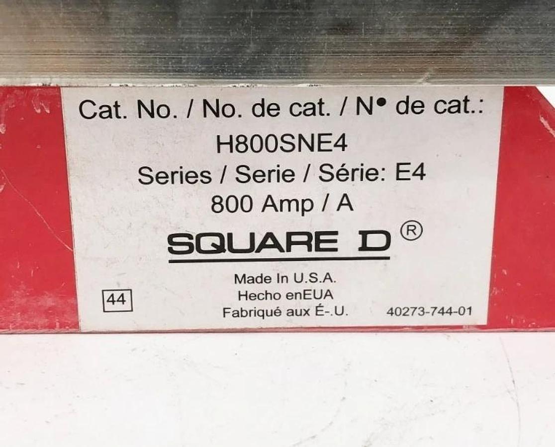 New Square D H800SNE4 Insulated Groundable Neutral Kit E04 Series