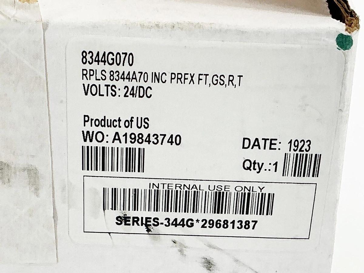 New Asco 8344G070 24VDC Solenoid Valve 10-125PSI 1/4" Pipe 11.6W