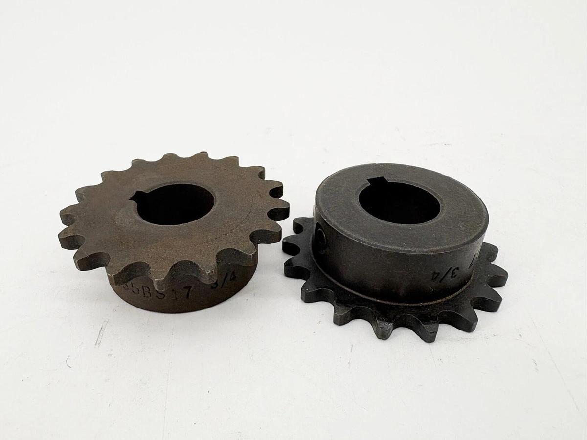 Lot of 2 New Martin 35BS17 x 3/4" Finished Bore Sprockets